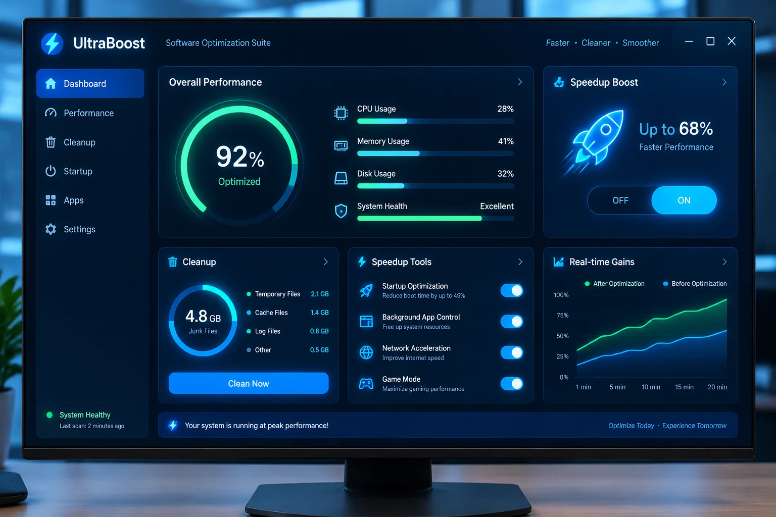 IObit Advanced SystemCare 20 interface overview